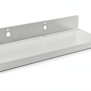 Rannb Heavy Duty Metal Pegboard Shelf White Small – Steel Storage-0