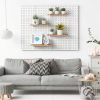 Wonderjune Wooden Pegboard Shelf Set 4 Pack 11.81x3.94in Matte Rustic-4