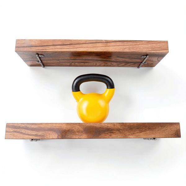 WOWKIT Pegboard Shelf 3-Piece Wooden Wall-Mounted Set 14x4 Heavy Duty-1