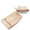 Aemygo Wooden Pegboard Shelf Set Bohemian Beige 11.8" x 3.9"-5