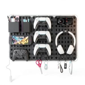 KDD Pegboard Combination Kit 3‑Shelf Black 60cm x 40cm-0