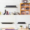 Daanxw Garage Wall Shelf 16in Black Powder Coated Metal – Pack of 2-5